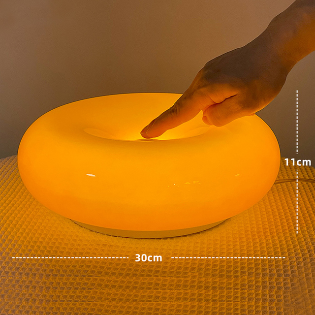 Sole — Amber Glass Table Lamp