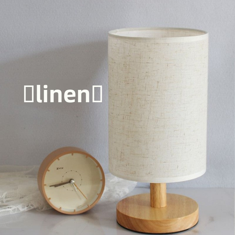 Tela — Linen & Oak Table Lamp