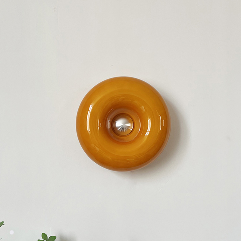 Sole — Amber Glass Table Lamp