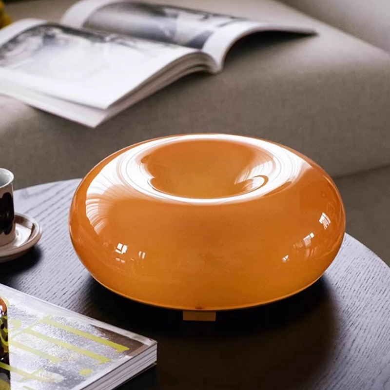 Sole — Amber Glass Table Lamp
