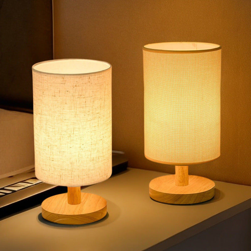 Tela — Linen & Oak Table Lamp