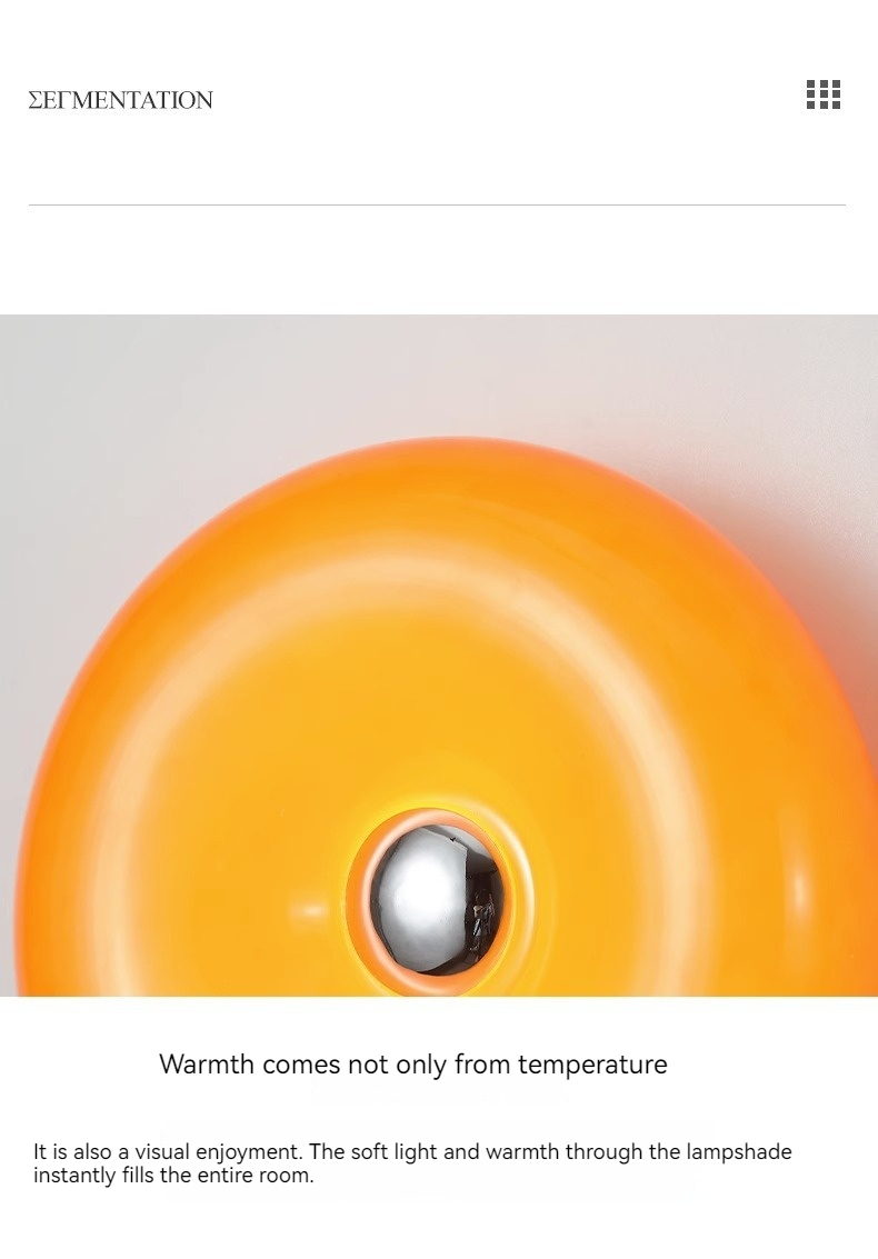 Sole — Amber Glass Table Lamp