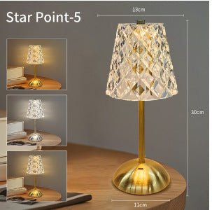 Aurora — Crystal Glass Table Lamp