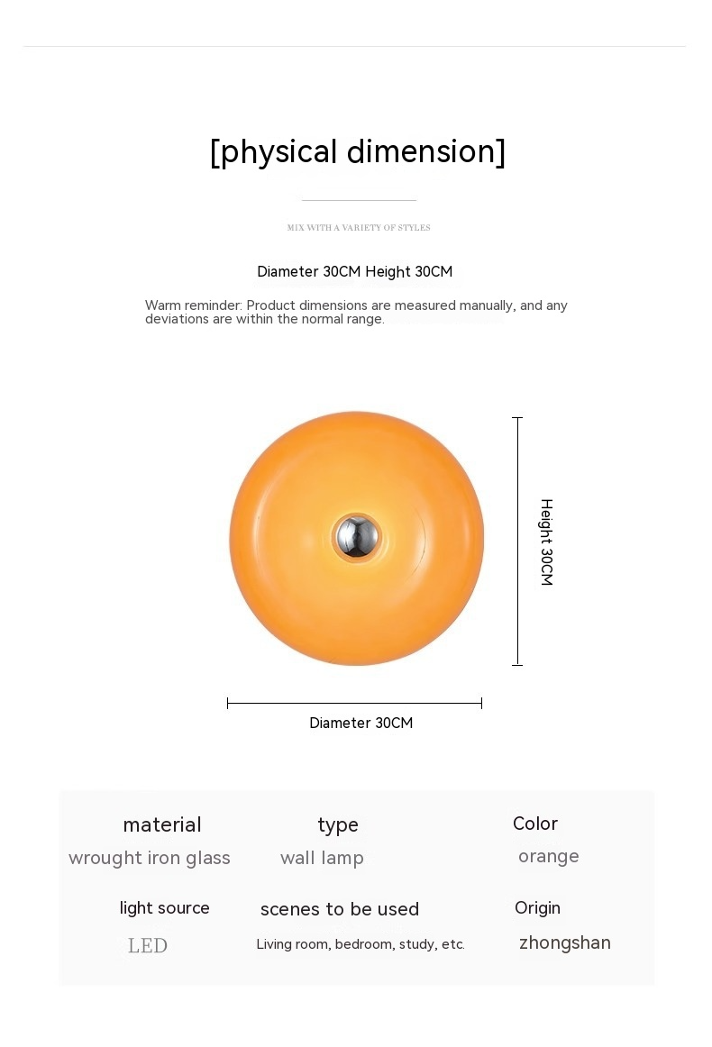 Sole — Amber Glass Table Lamp