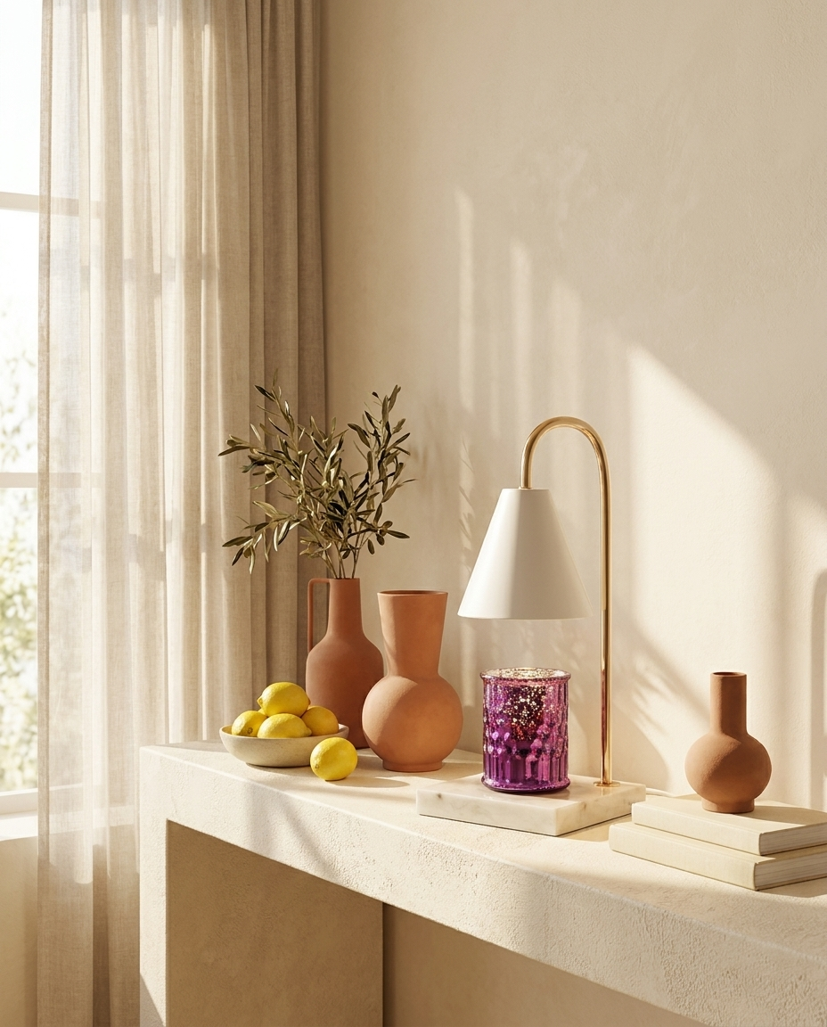 Veneto — Marble Wax-Warmer Lamp