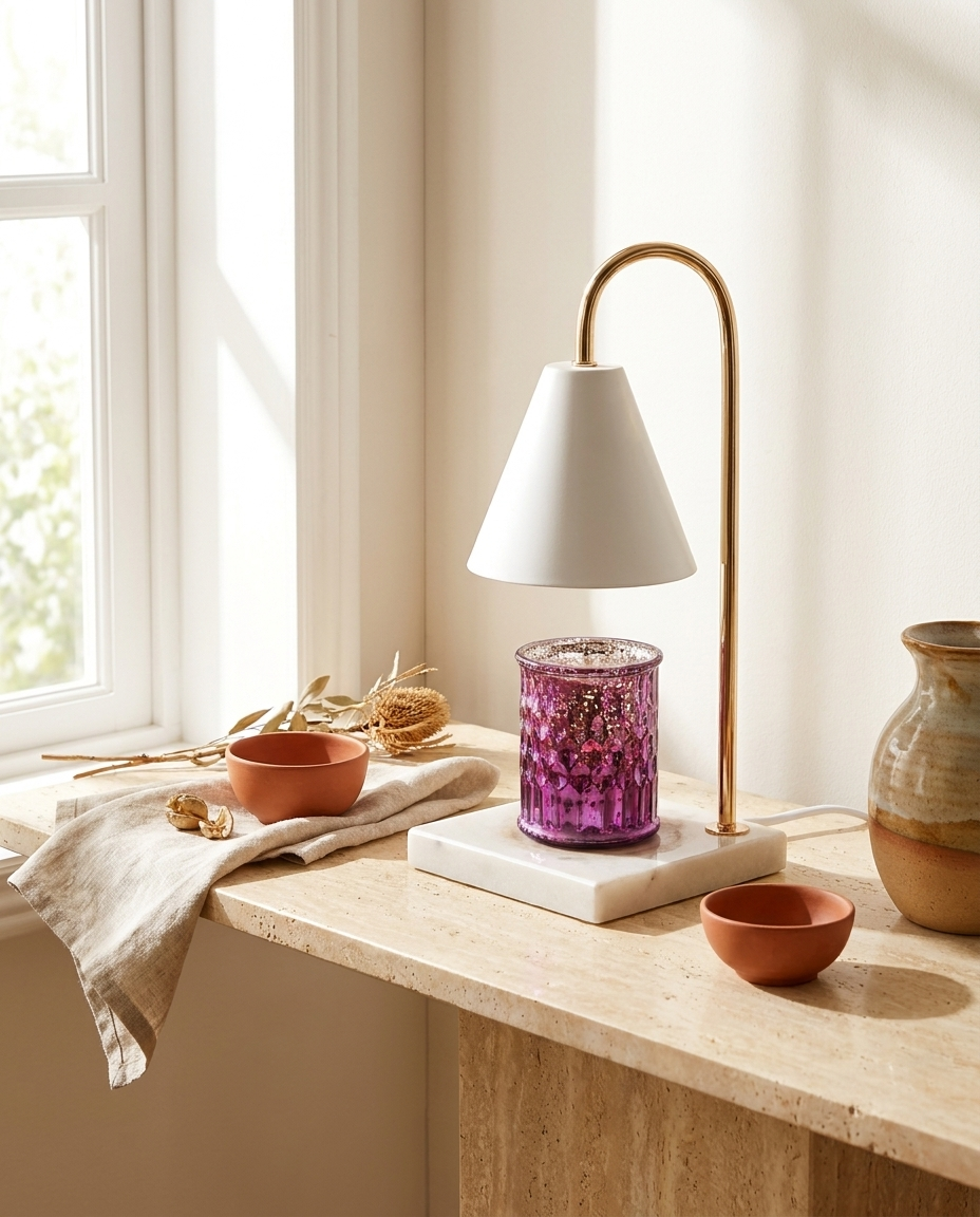 Veneto — Marble Wax-Warmer Lamp