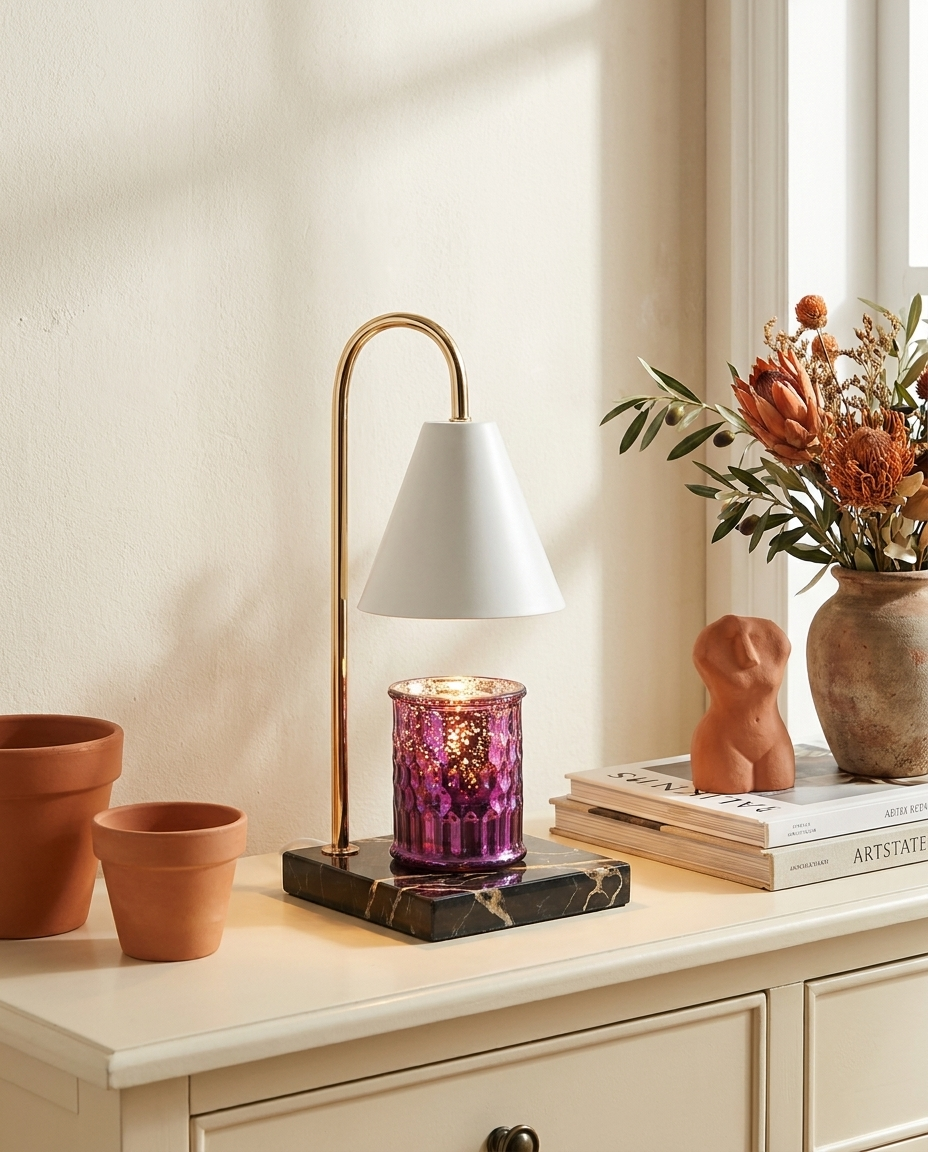 Veneto — Marble Wax-Warmer Lamp