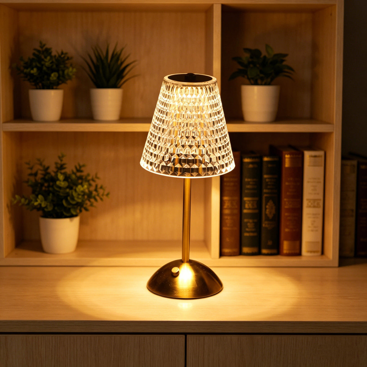 Aurora — Crystal Glass Table Lamp