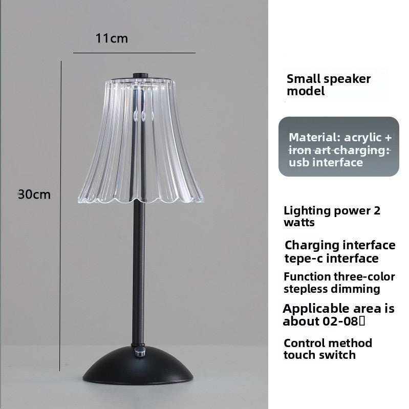 Aurora — Crystal Glass Table Lamp