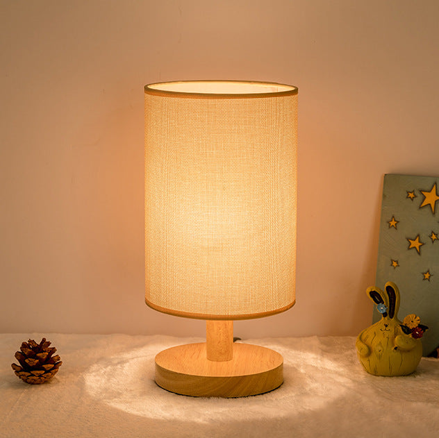 Tela — Linen & Oak Table Lamp
