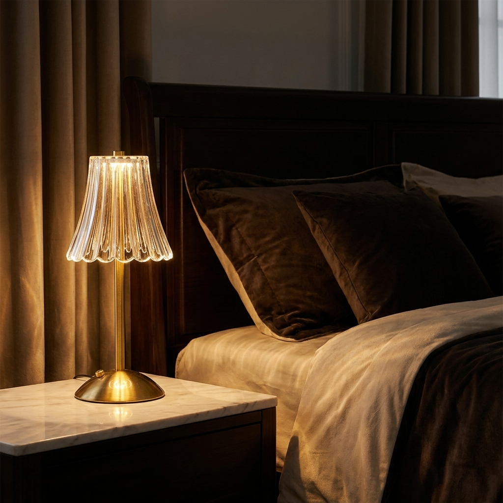 Aurora — Crystal Glass Table Lamp