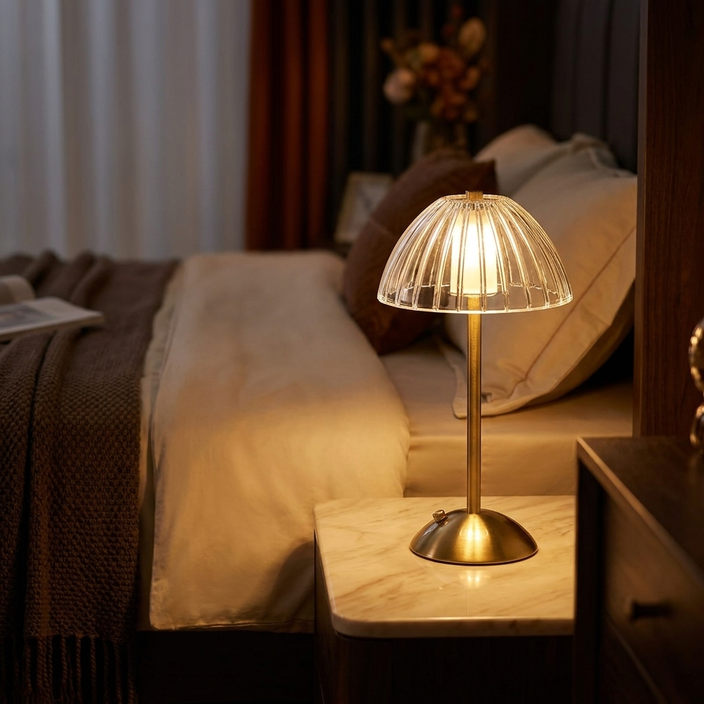 Aurora — Crystal Glass Table Lamp