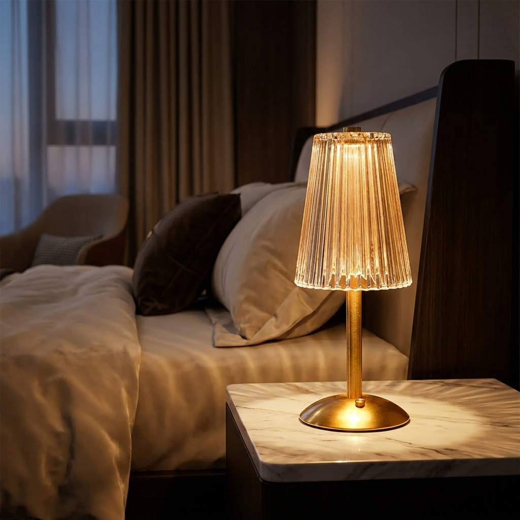 Aurora — Crystal Glass Table Lamp