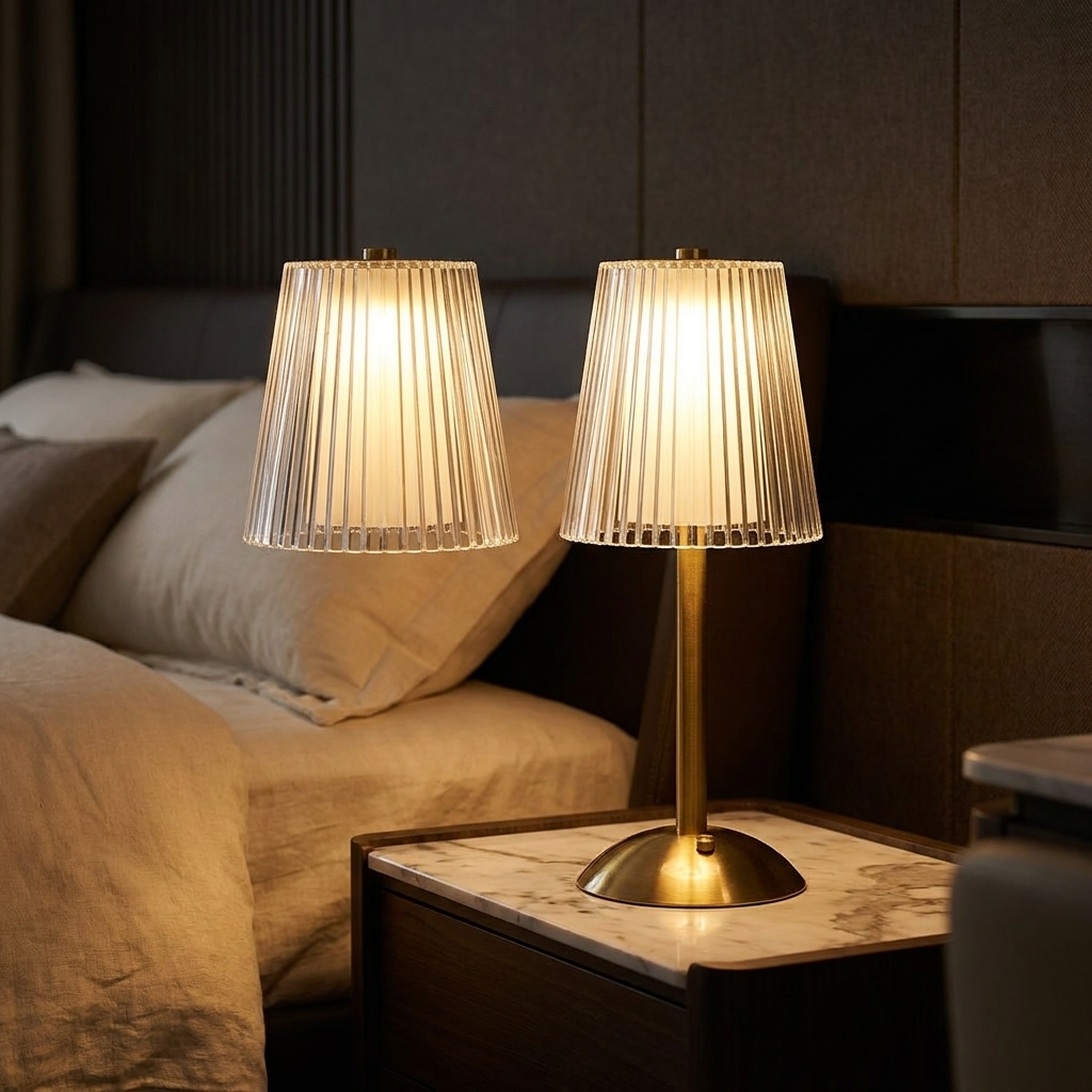 Aurora — Crystal Glass Table Lamp