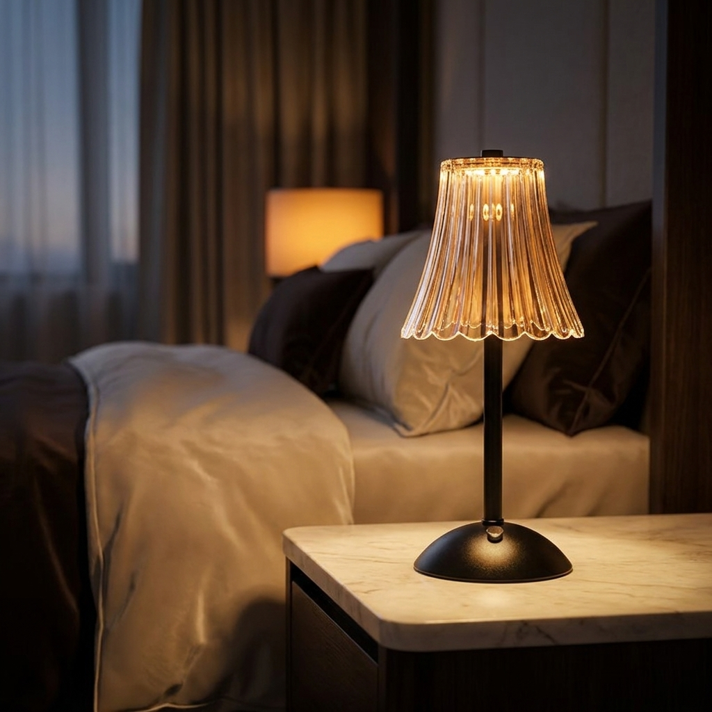 Aurora — Crystal Glass Table Lamp