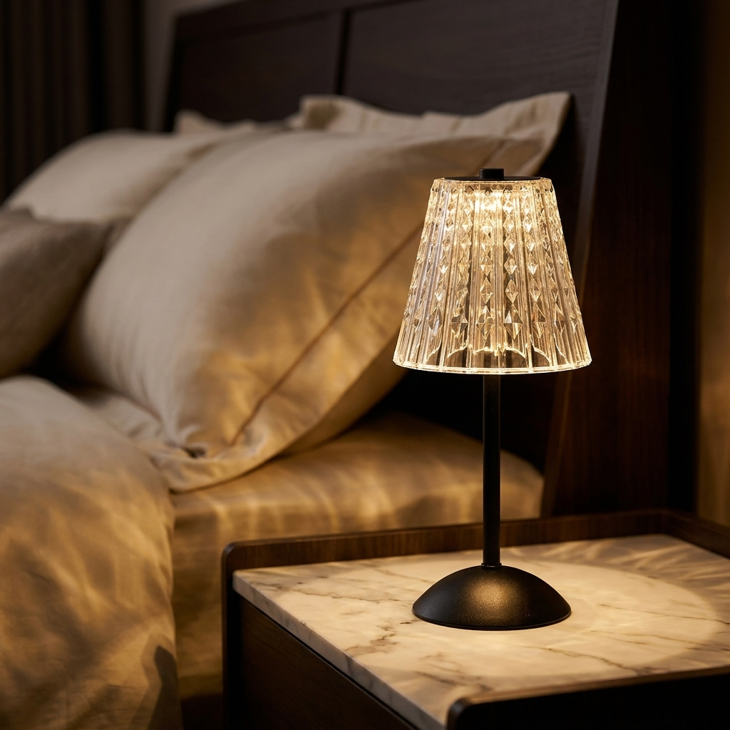 Aurora — Crystal Glass Table Lamp
