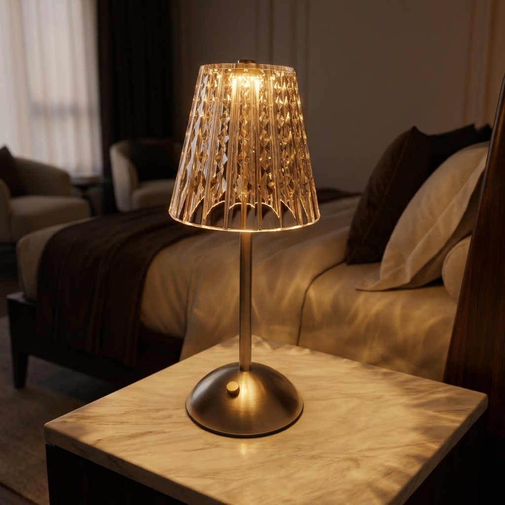 Aurora — Crystal Glass Table Lamp