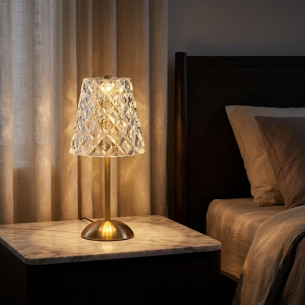 Aurora — Crystal Glass Table Lamp