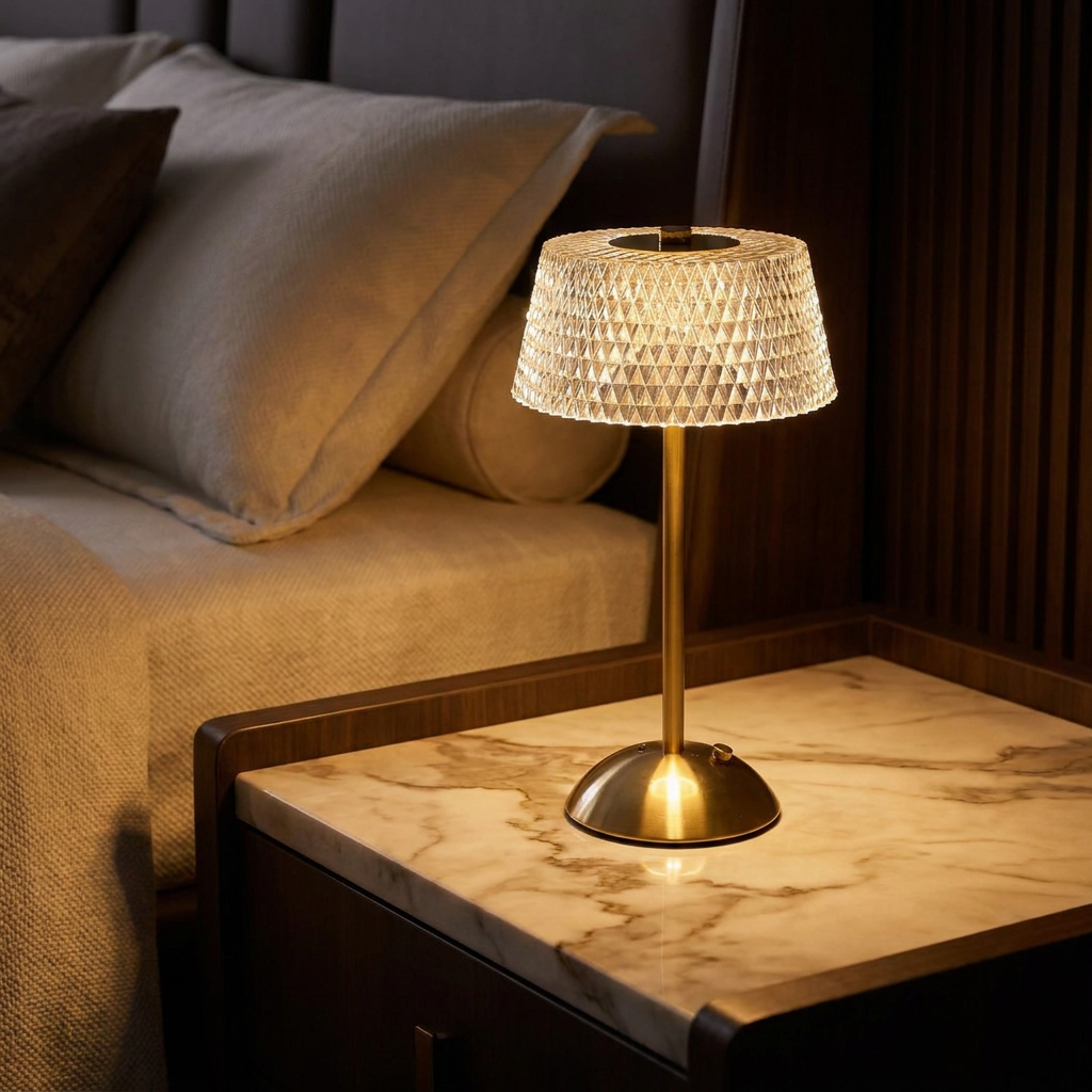 Aurora — Crystal Glass Table Lamp