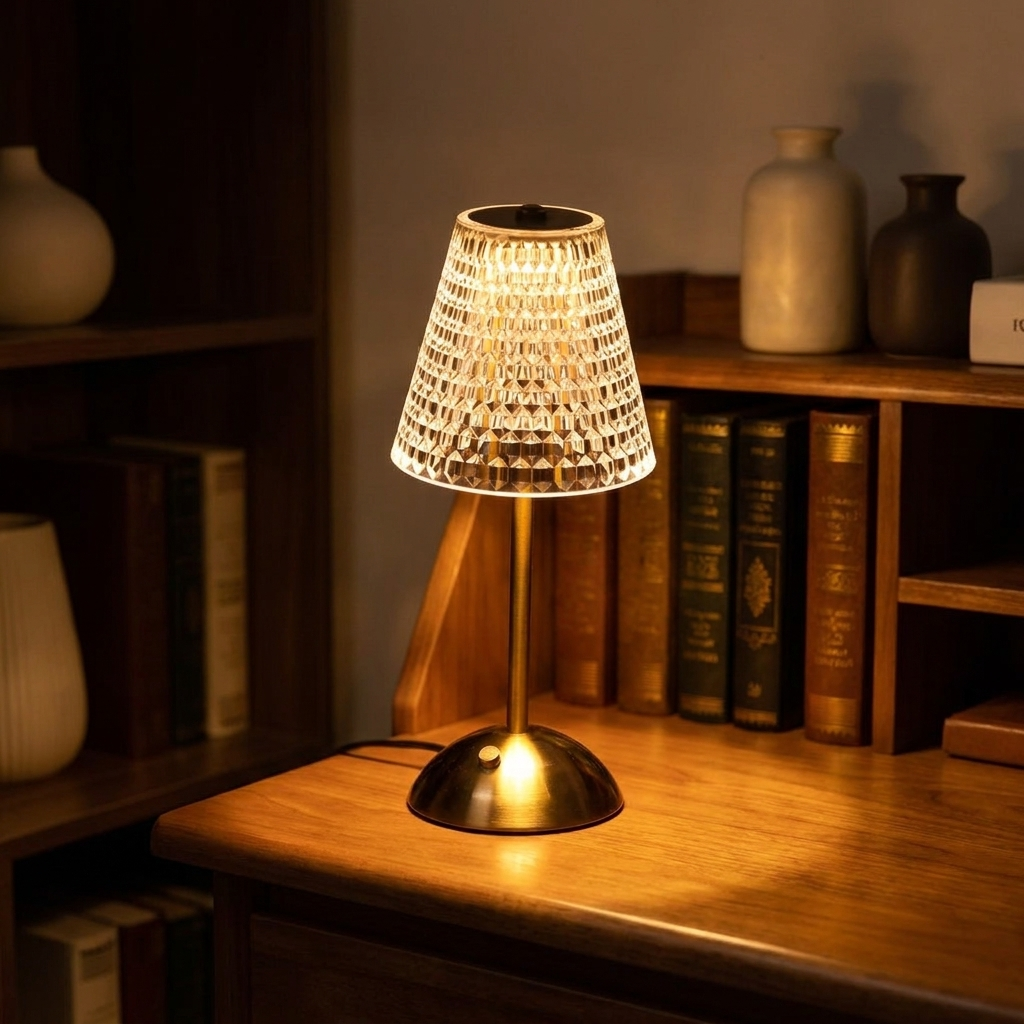 Aurora — Crystal Glass Table Lamp