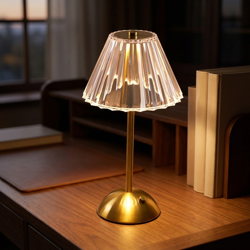 Aurora — Crystal Glass Table Lamp