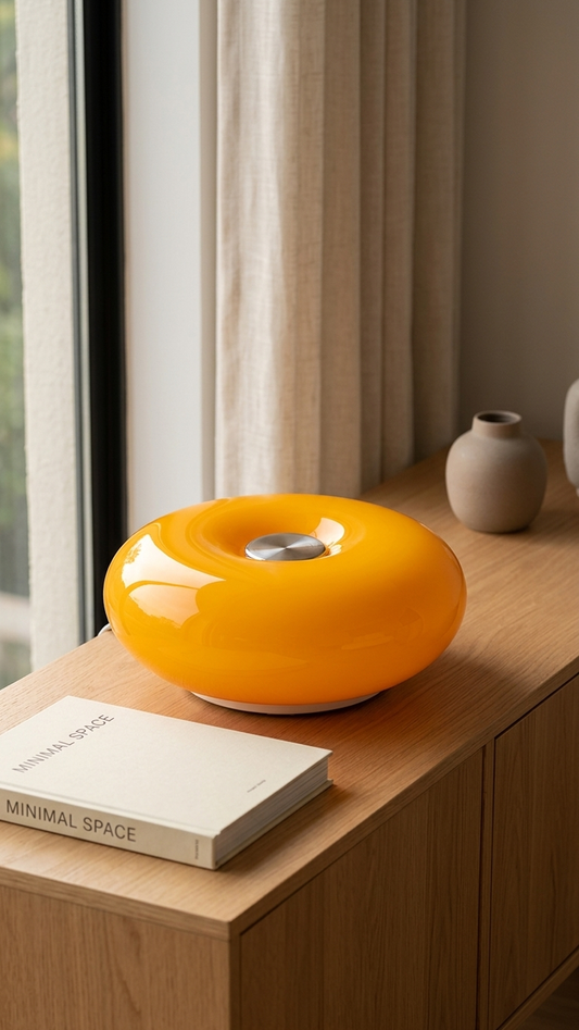Sole — Amber Glass Table Lamp