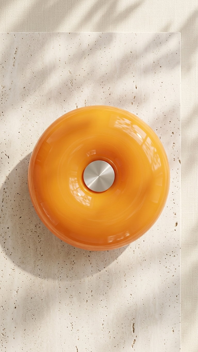 Sole — Amber Glass Table Lamp