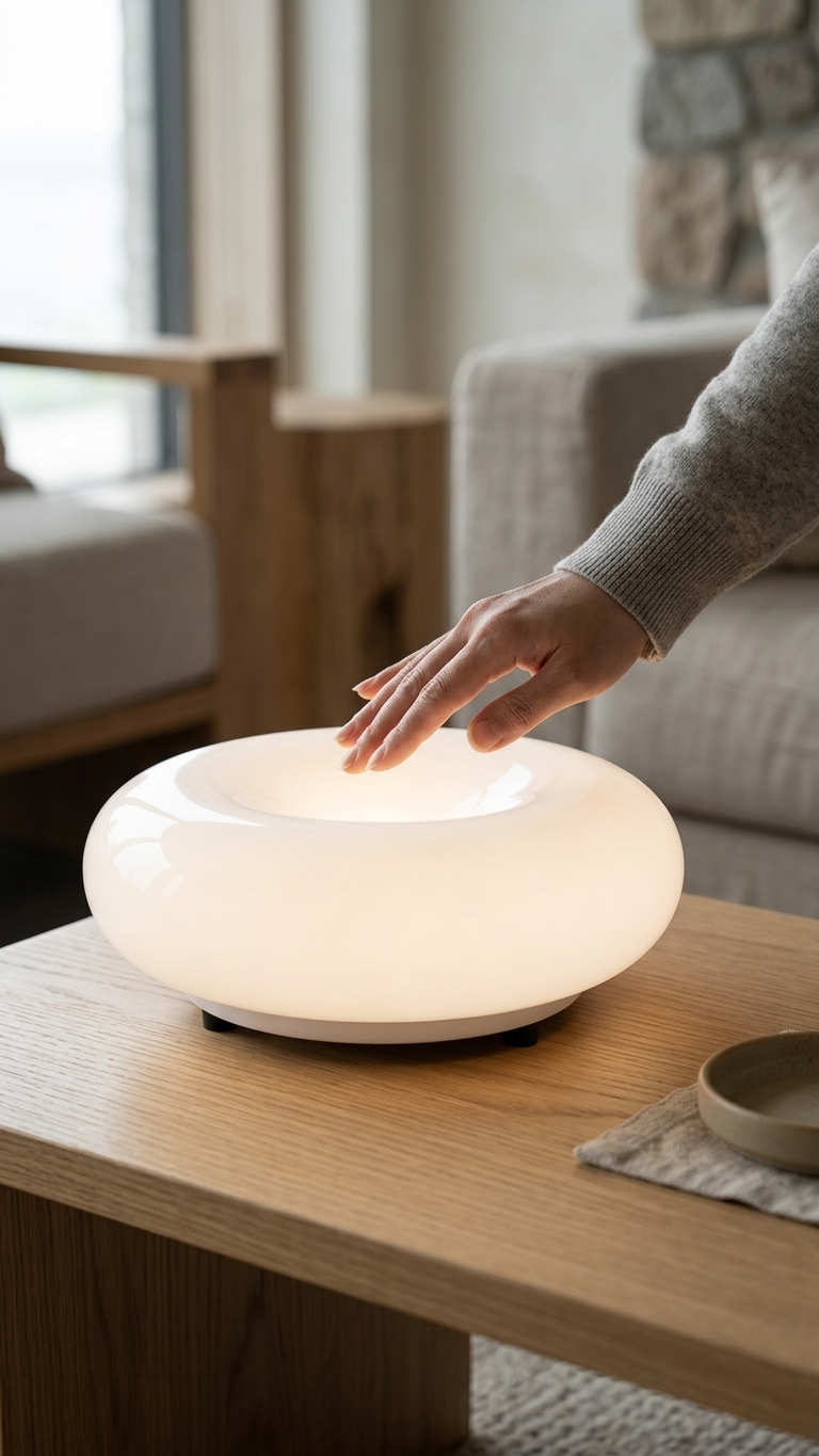 Sole — Amber Glass Table Lamp