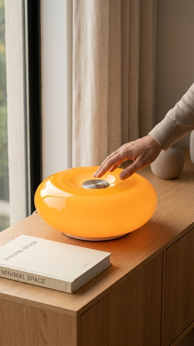 Sole — Amber Glass Table Lamp