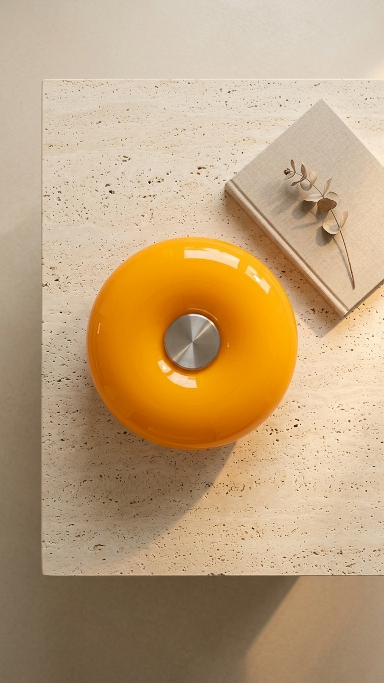 Sole — Amber Glass Table Lamp